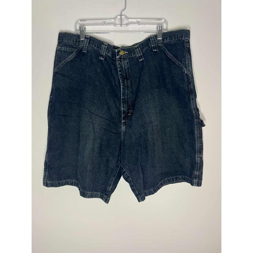 Wrangler Real Comfortable Hero Men Blue Cargo Denim Shorts 46 67WU3MN